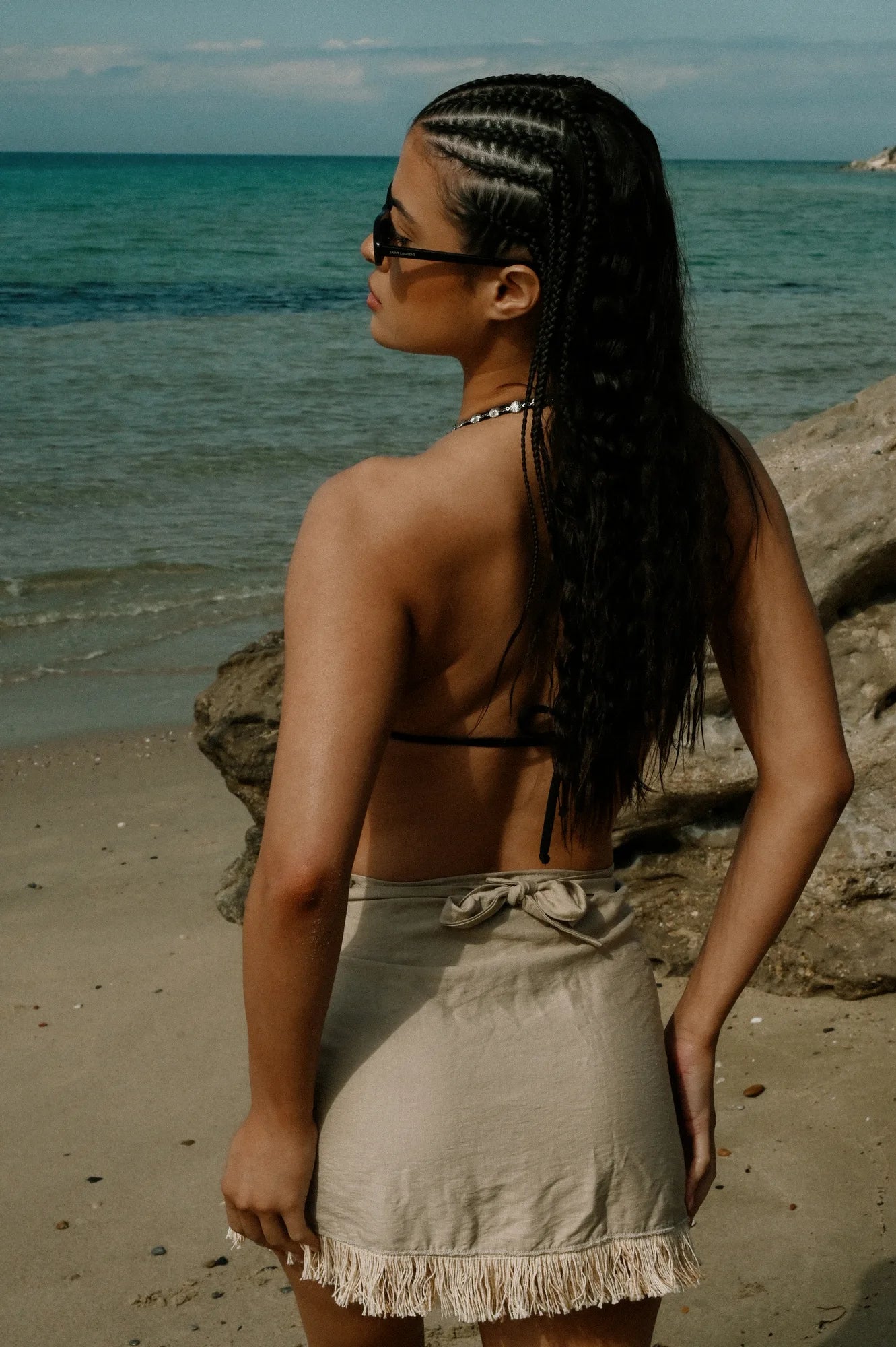 ZAHARA SAND BEACH WRAP SKIRT